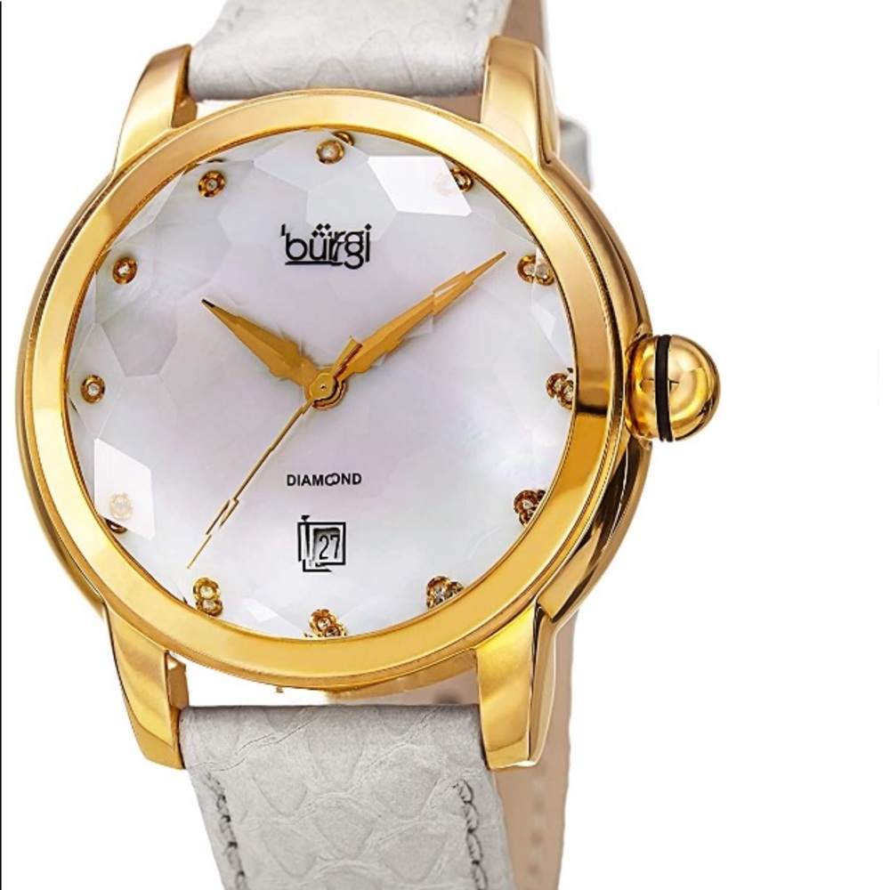 BURGI Women's Swiss Quartz Diamond Watch